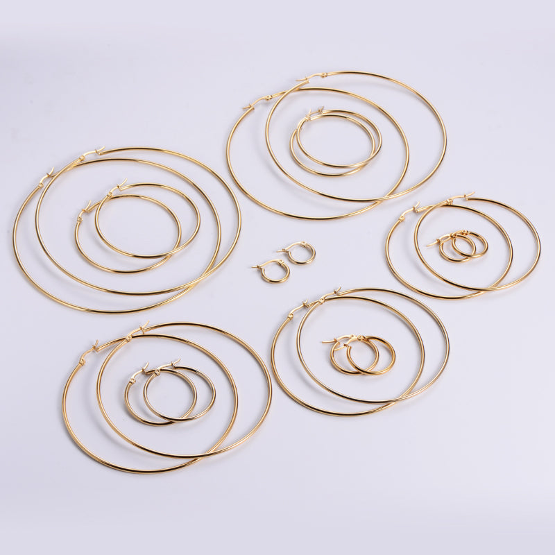 Stainless Buckle Earring