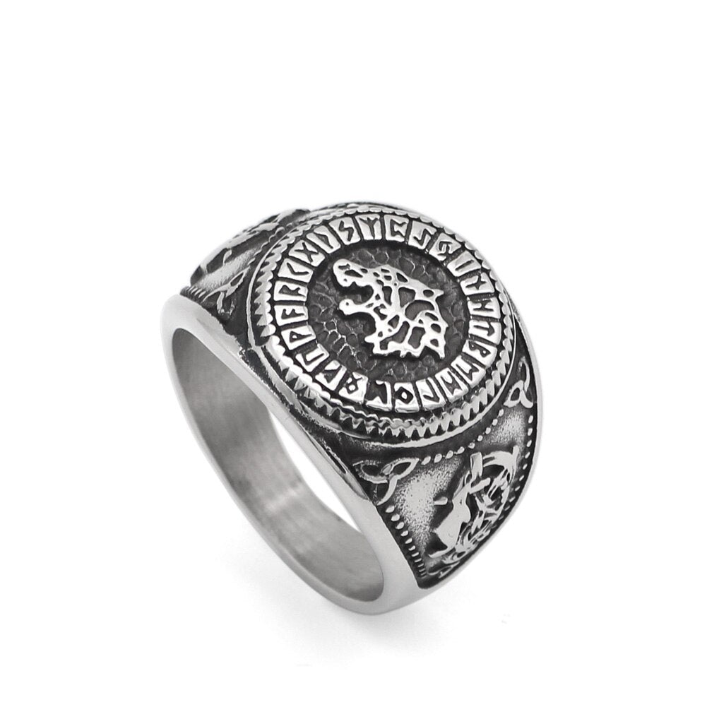 Bague Rune Loup d'Odin