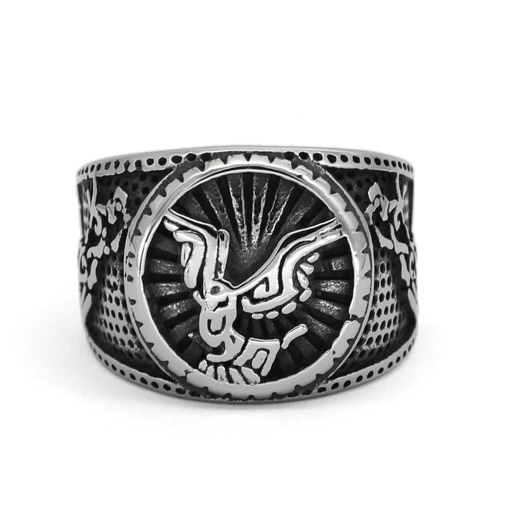 Symbole d'Odin Raven Woil Ring