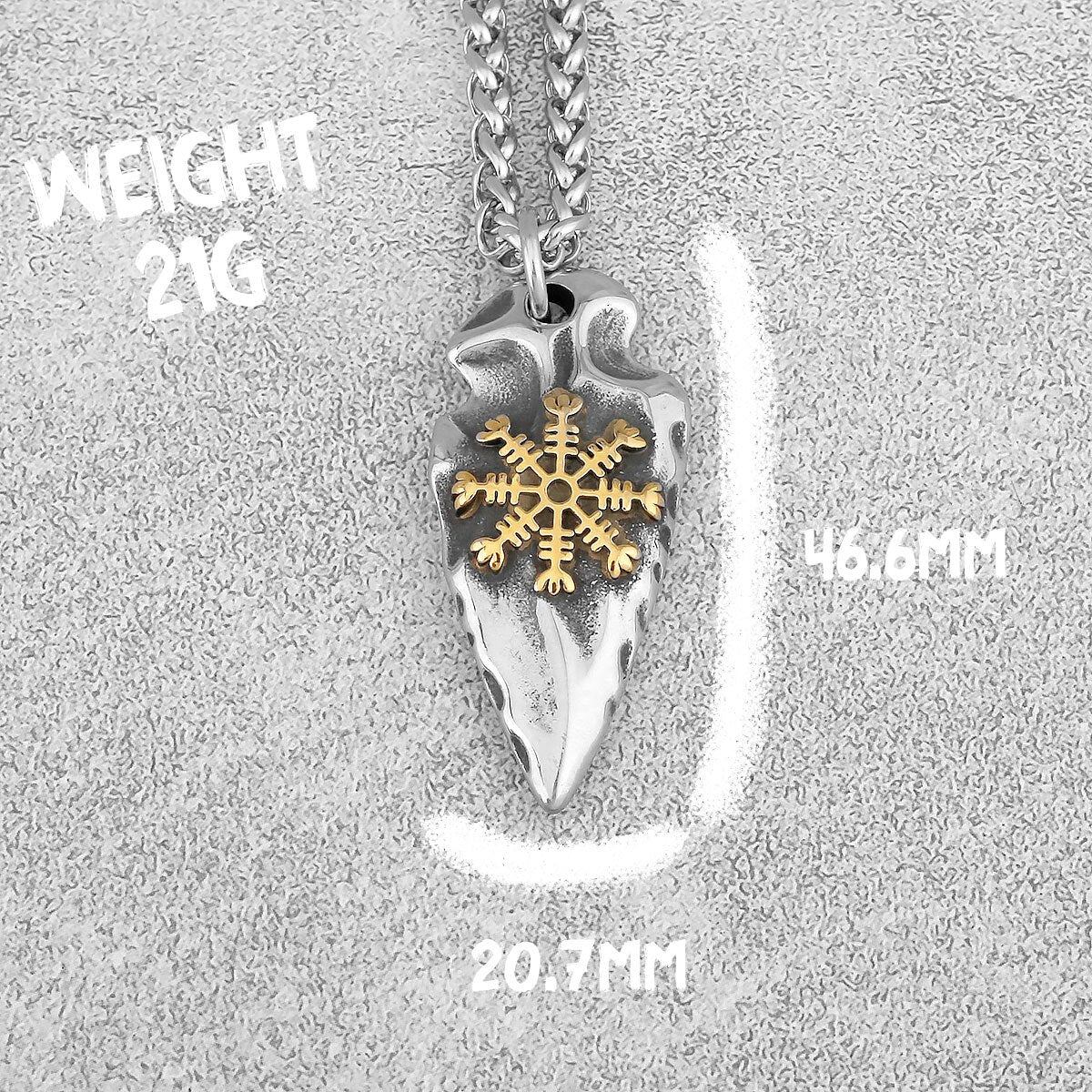 창 나침반 도로 표지판 목걸이