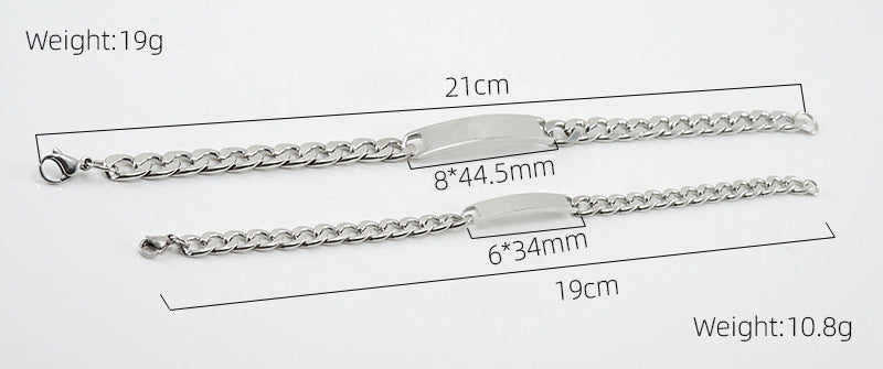 Popular NK Chain Bend Bracelet