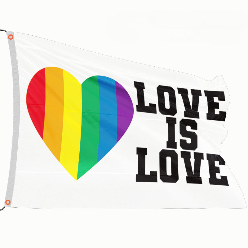 LGBP Rainbow Outdoor Flag Hanging