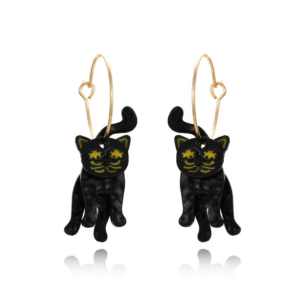 Halloween Cat Earring