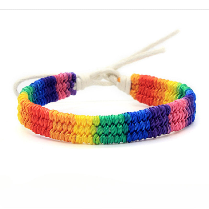 LGBT Rainbow Handmade Art Bracelet