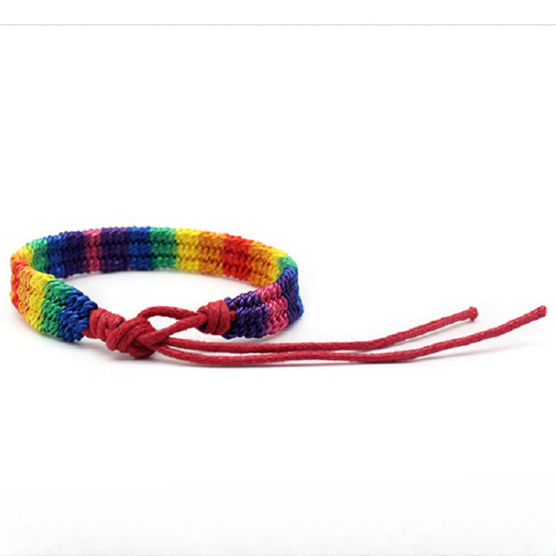 LGBT Rainbow Handmade Art Bracelet