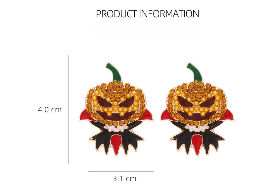 Ghost Pumpkin Earrings