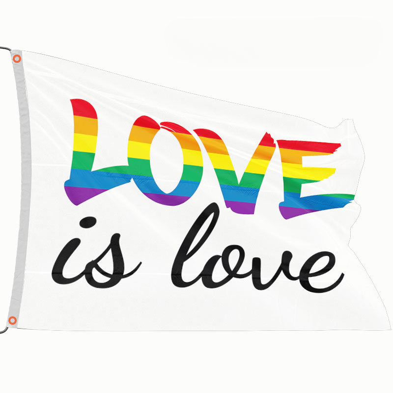 LGBP Rainbow Outdoor Flag Hanging