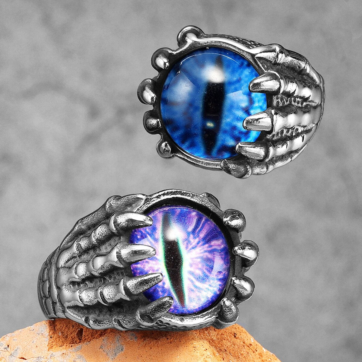 Devil Eye Claw Skull Men Ring