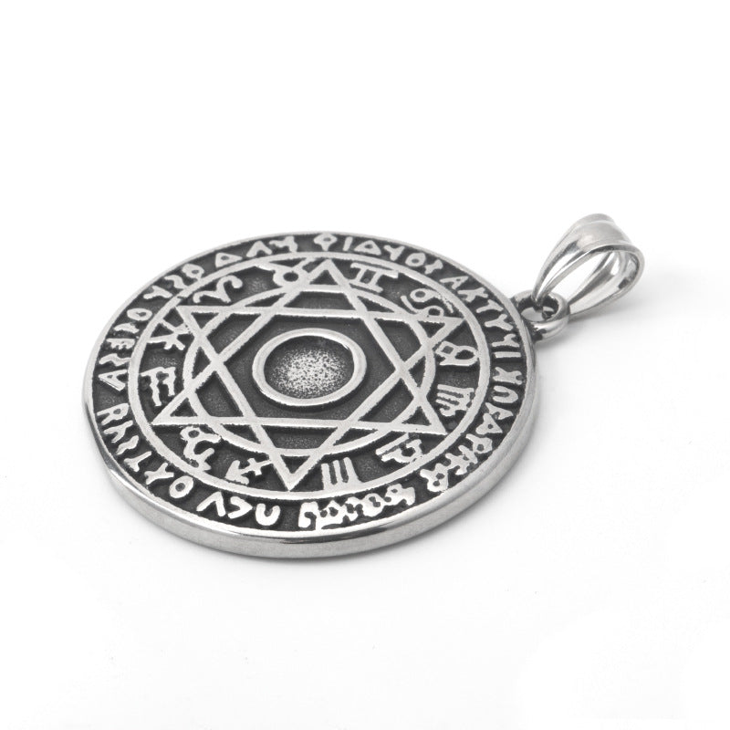 Solomon's Twelve Constellations Circle Necklace