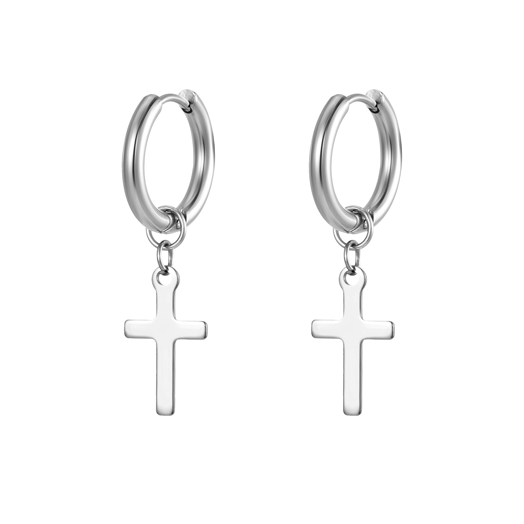 Unisex Cross Earring