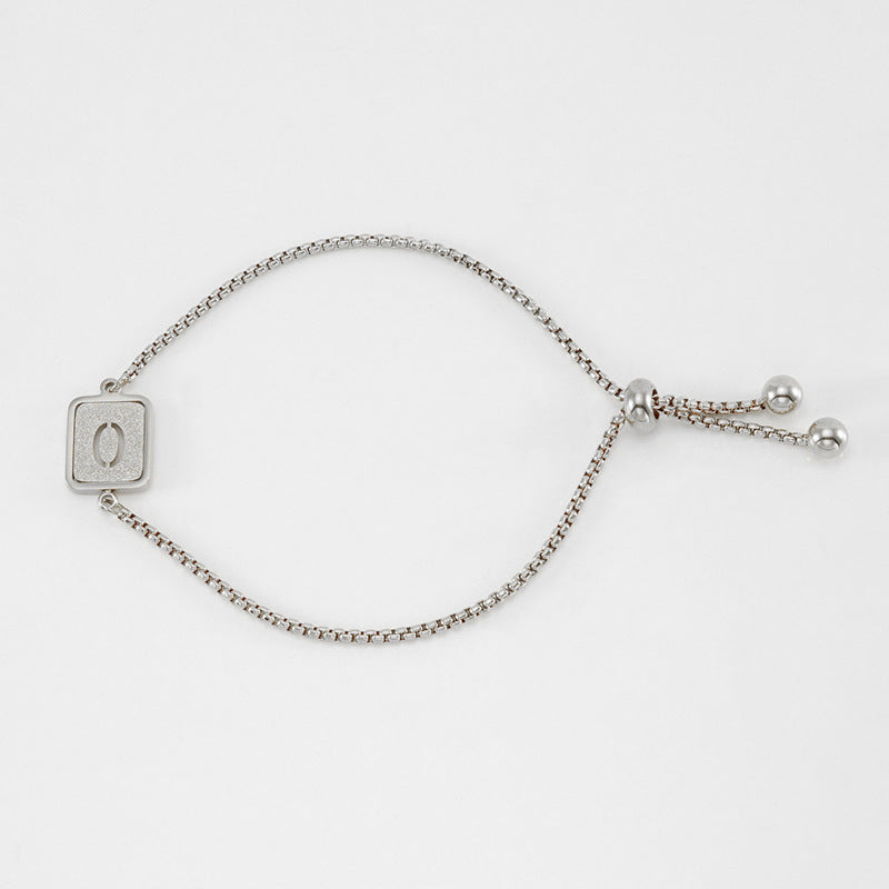 Hollow letter bracelet