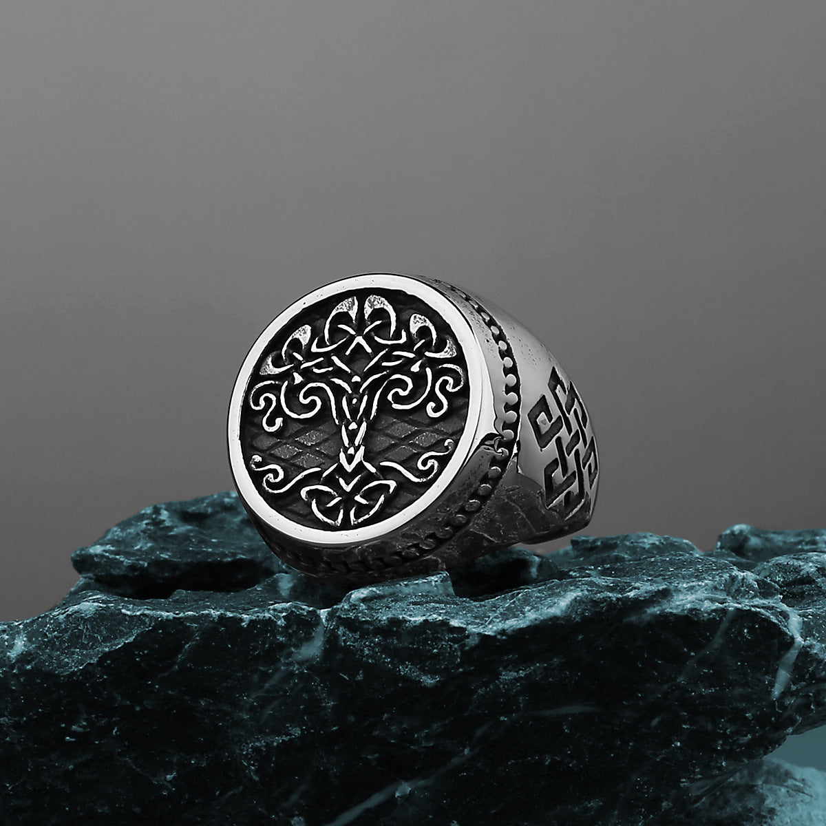 Goth Tree of Life Ring