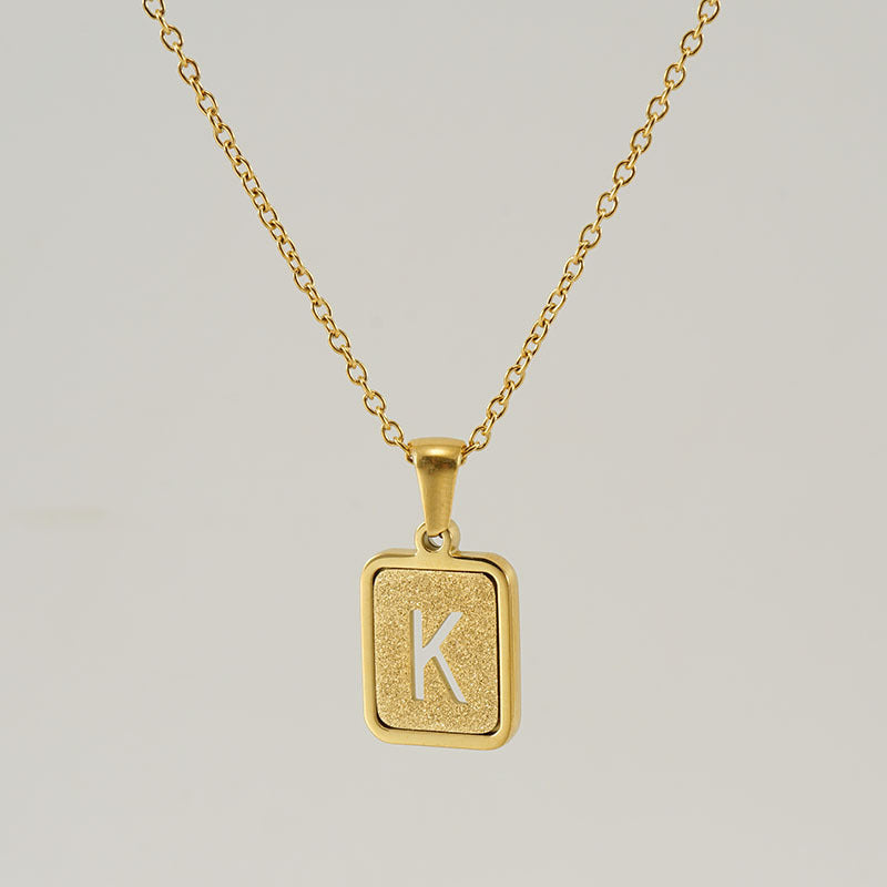 26 English Letter Pendant Necklace