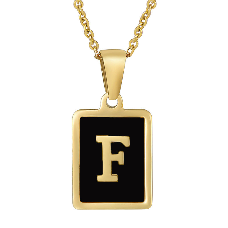 Square Letter Necklace