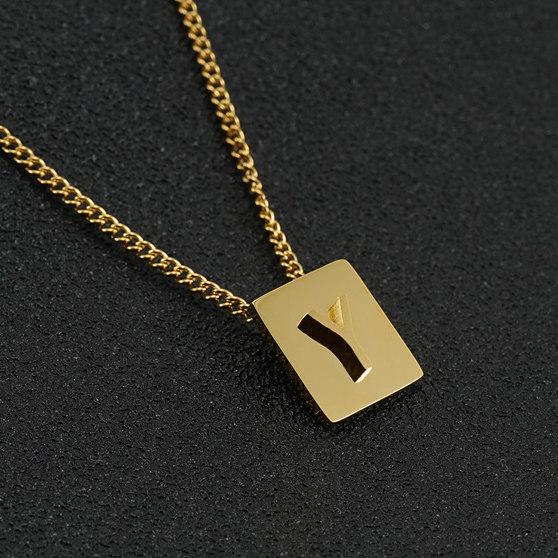 Block Letter Necklace