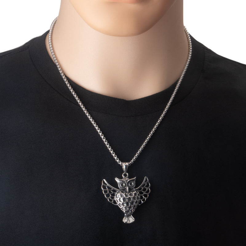 Hollow owl Necklace