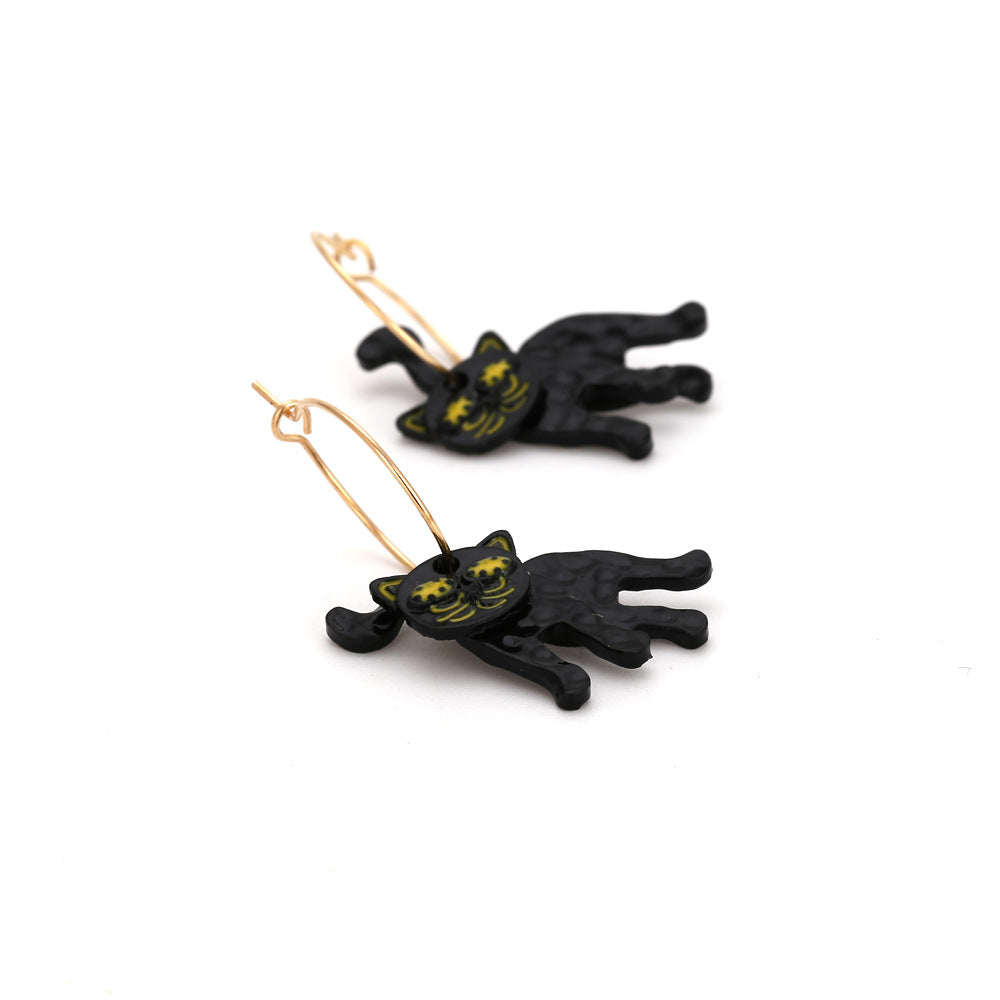 Halloween Cat Earring