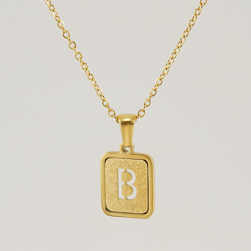 26 English Letter Pendant Necklace