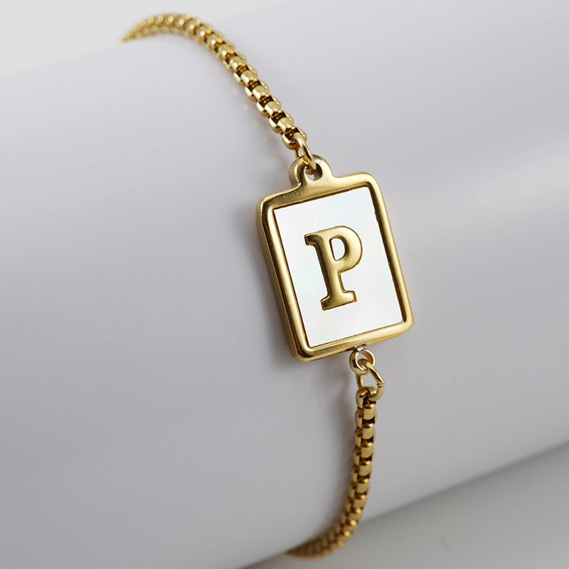 Letter Adjustable Bracelet