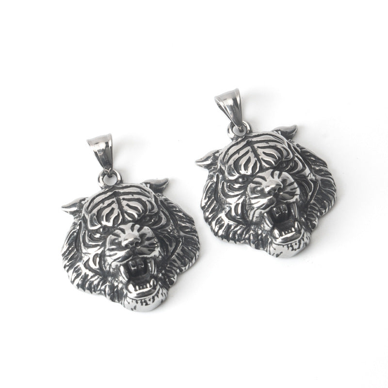 Zodiac tiger tiger head Necklace