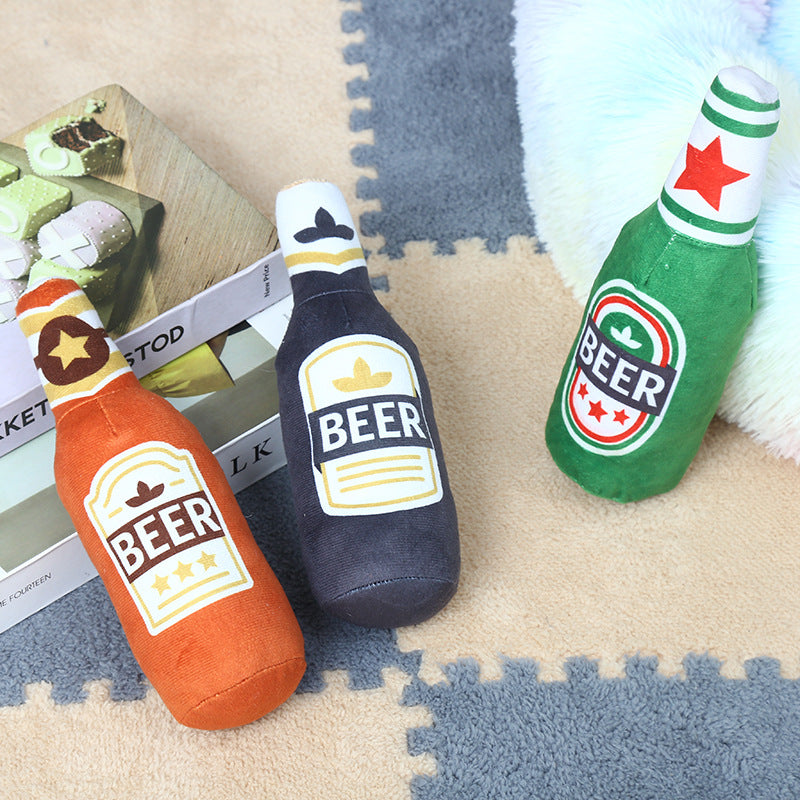 Vodka Whiskey Bottle Pet Toy