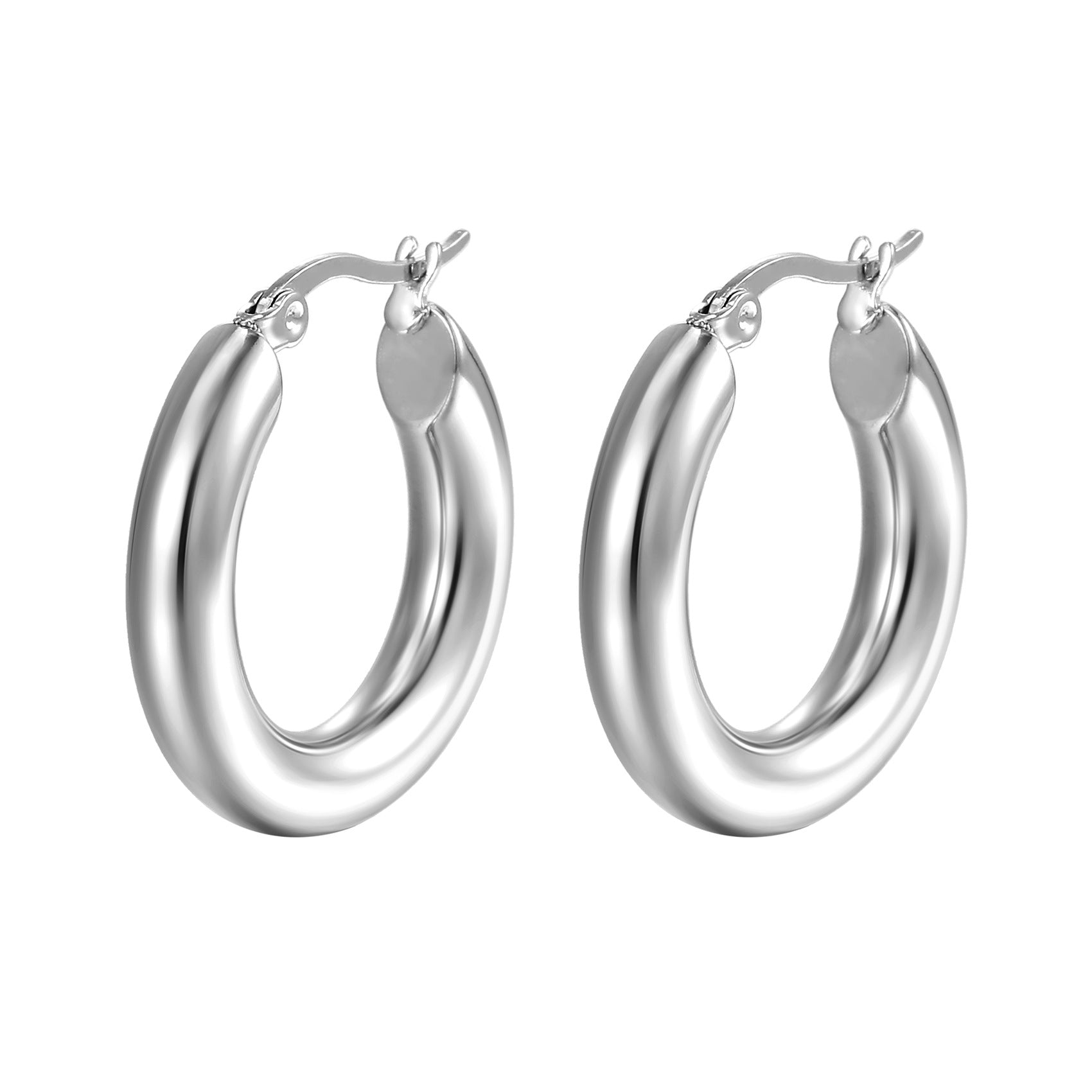 Roundstainless Steel Earring