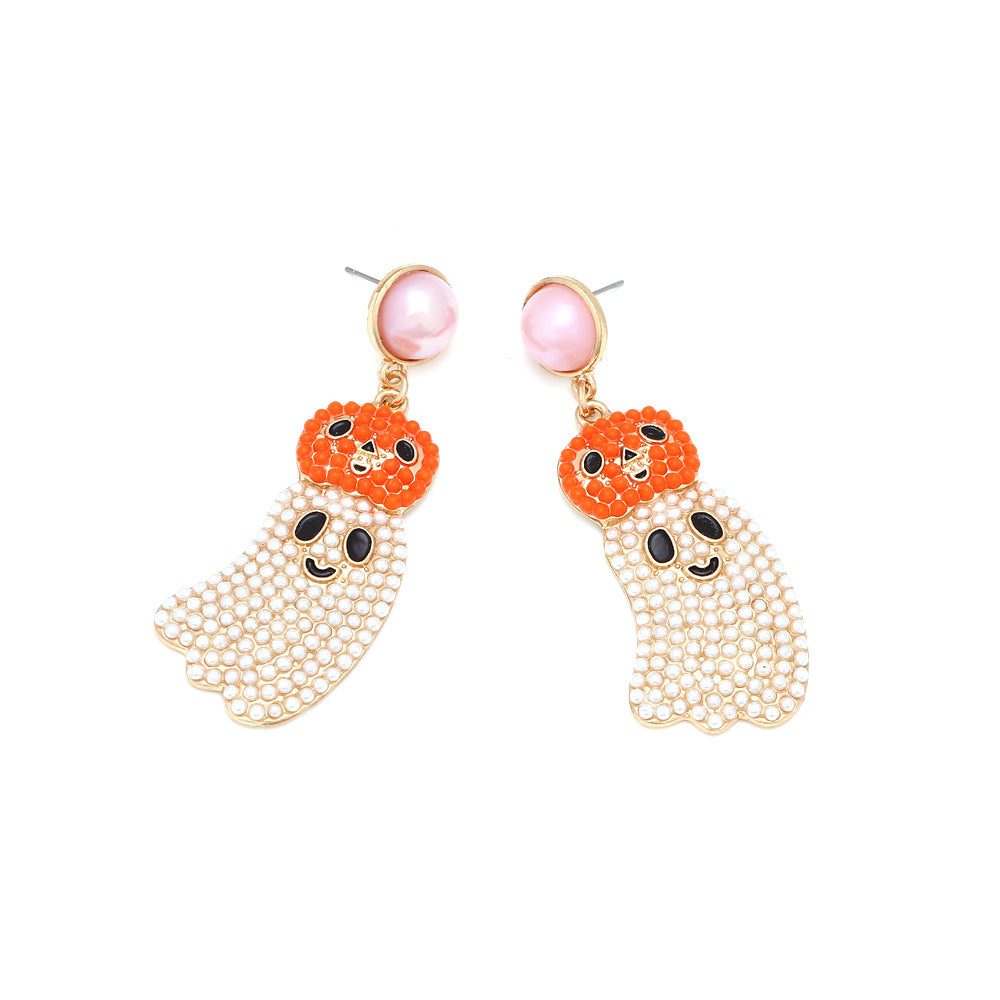 Pumpkin Ghost Earrings