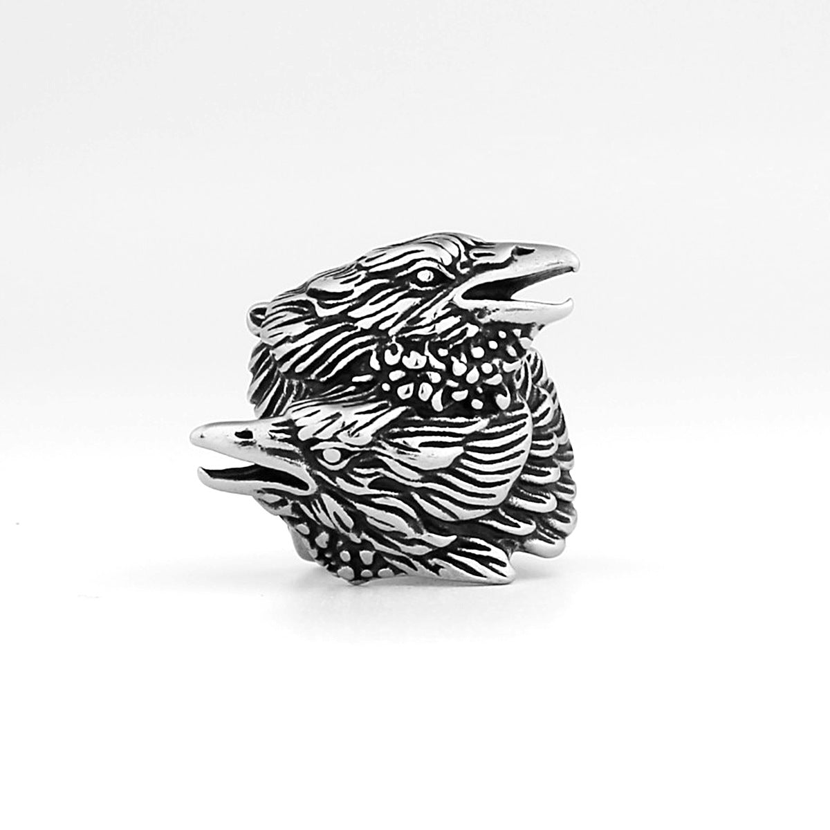 Double headed Crow Ring