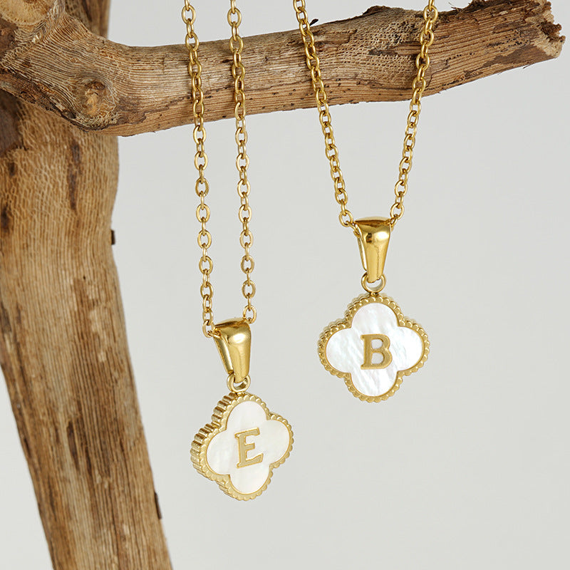 Shell Letter Necklace