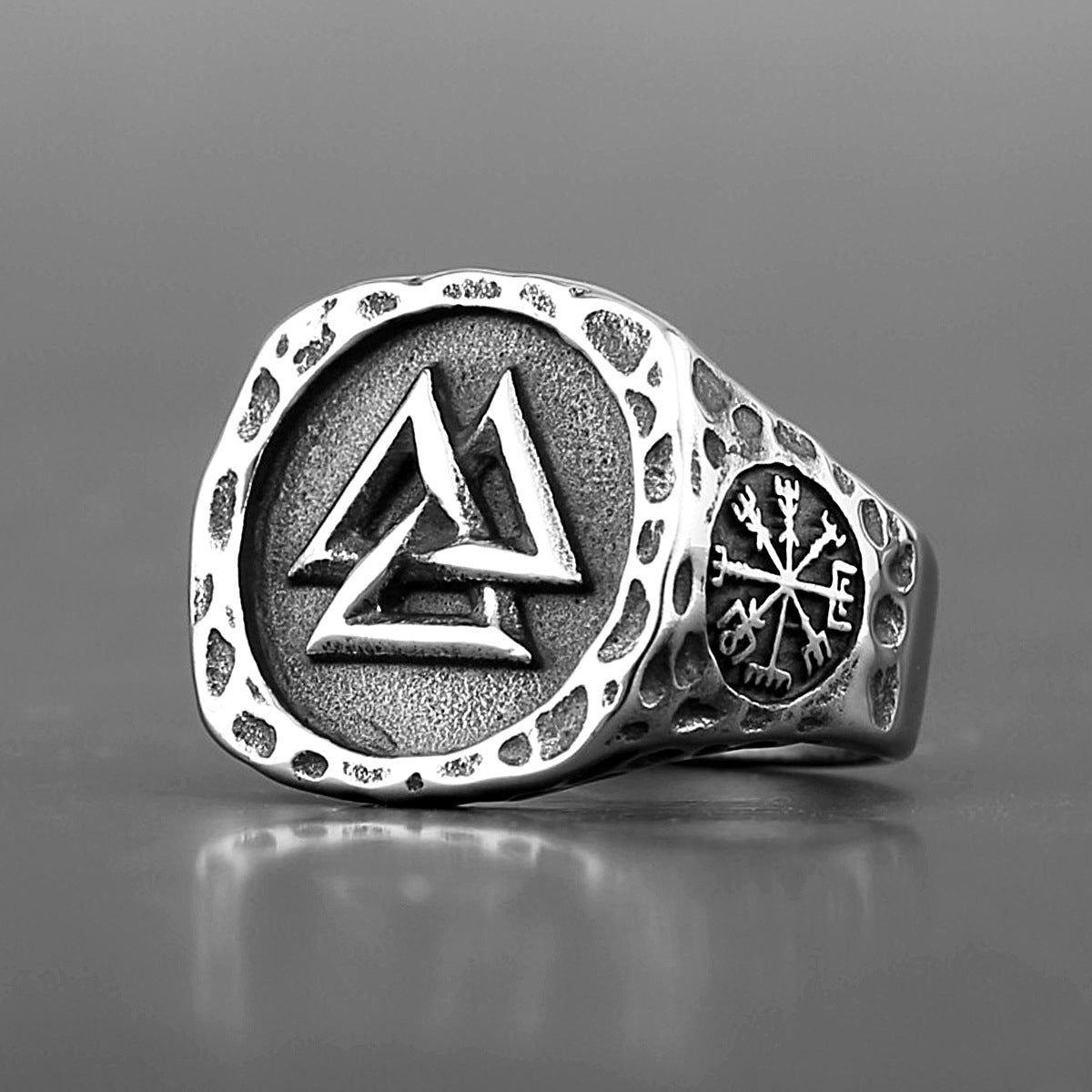 Triangle Rune Odin Rune Ring