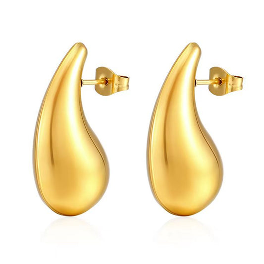 Water Drop Stainless Steel Earring