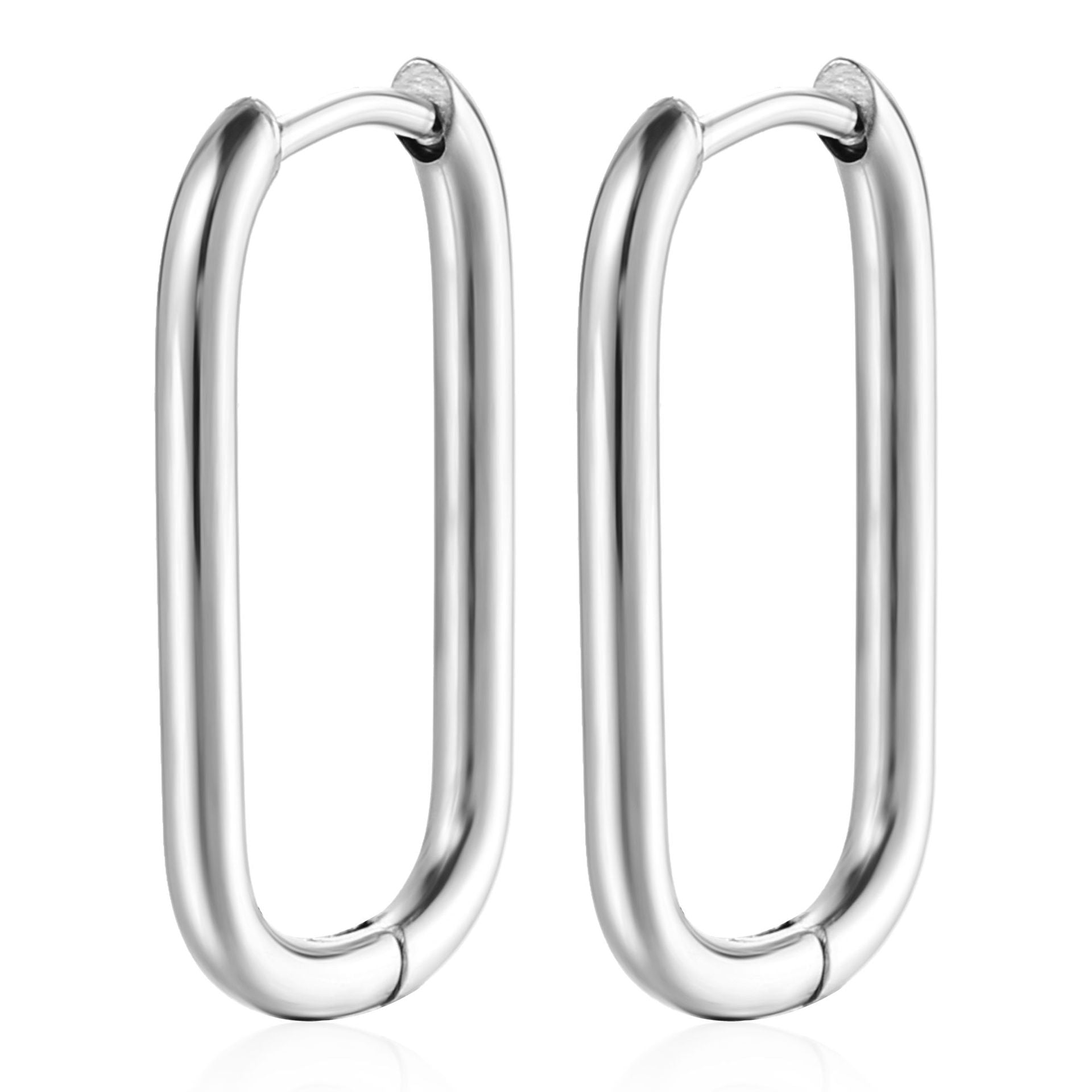 Ovalstainless Steel Earring