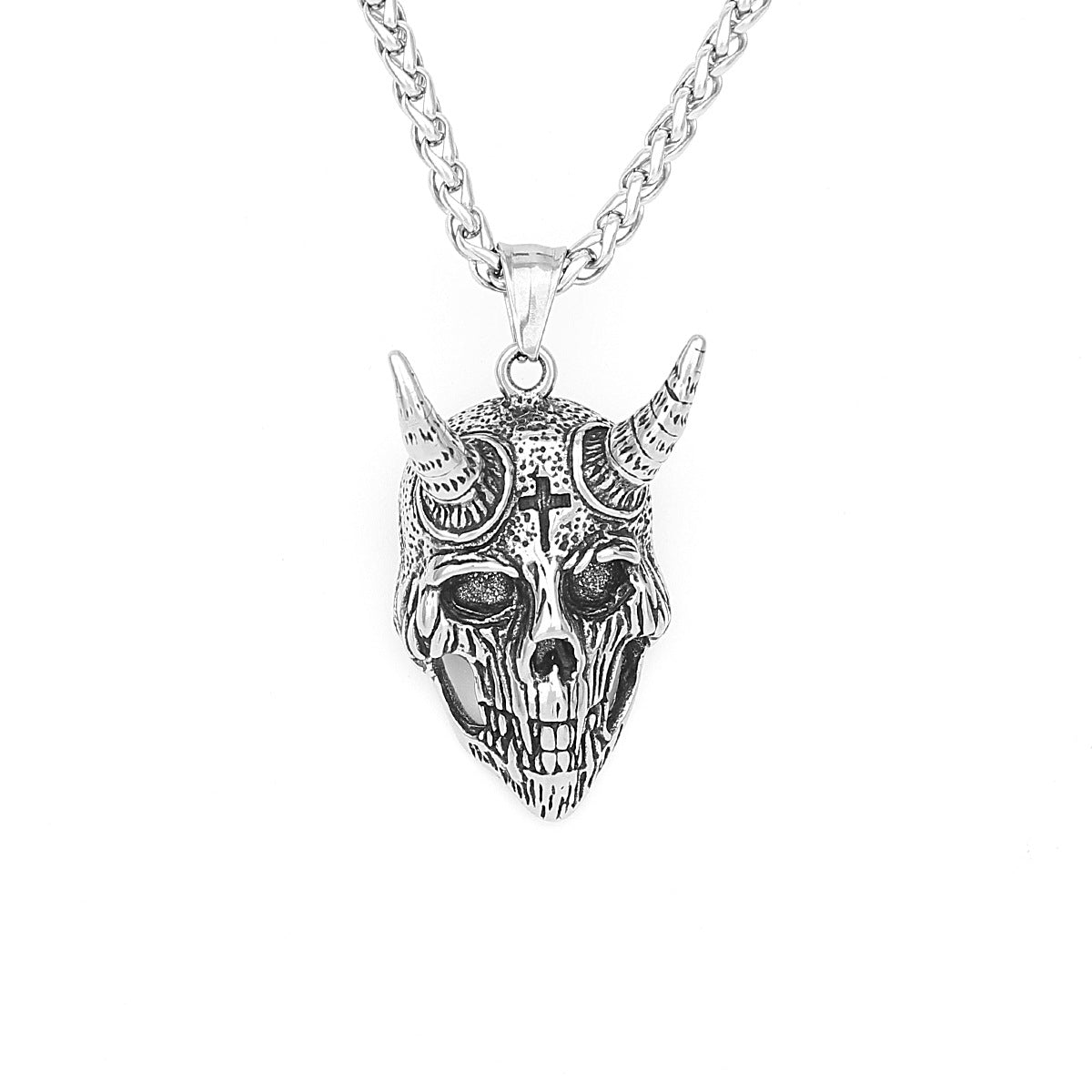 Goth Sheep Head Necklace