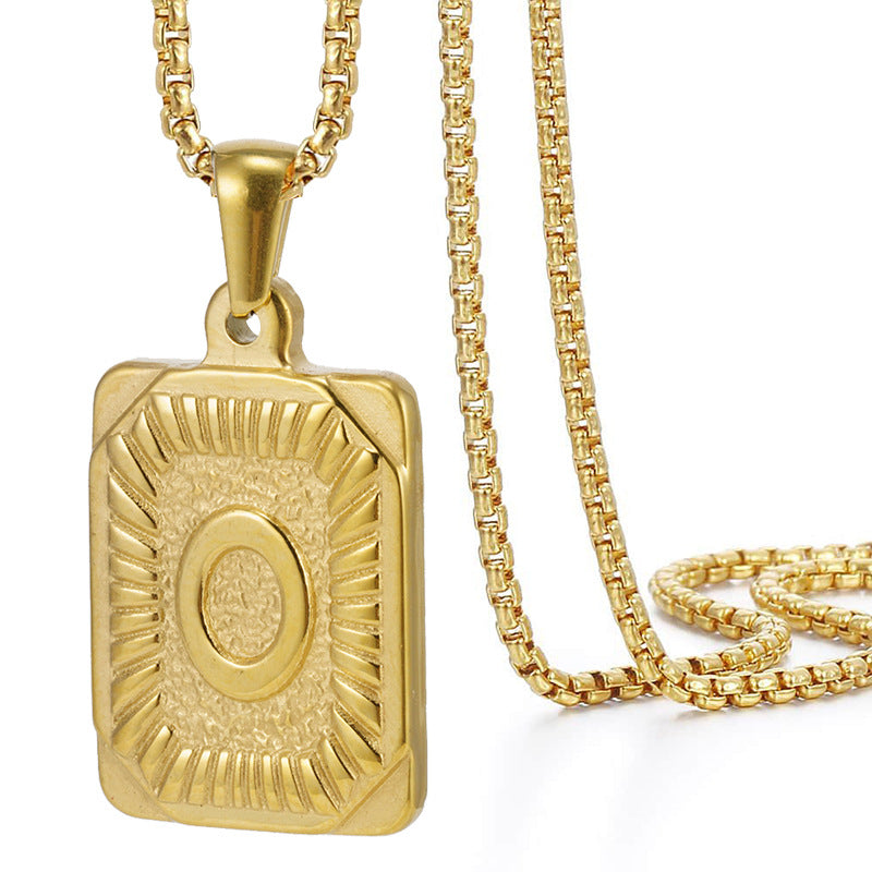 Hiphop Letter Pendant Necklace