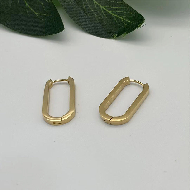 Gold U-shaped Earrings