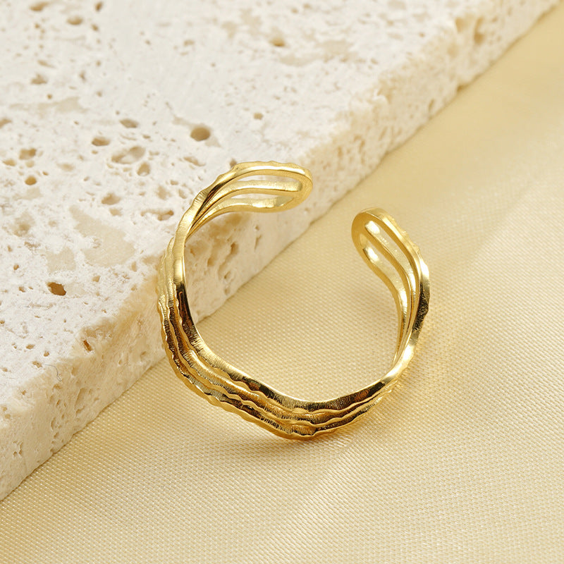 Minimalist Style Line Ring