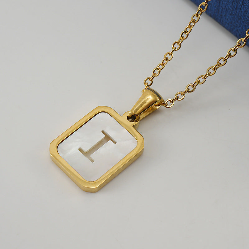 Hollow S Letter Necklace