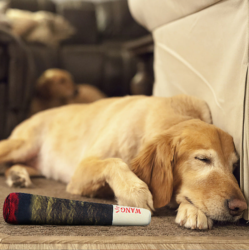 Green Cigar Plush Pet Toy