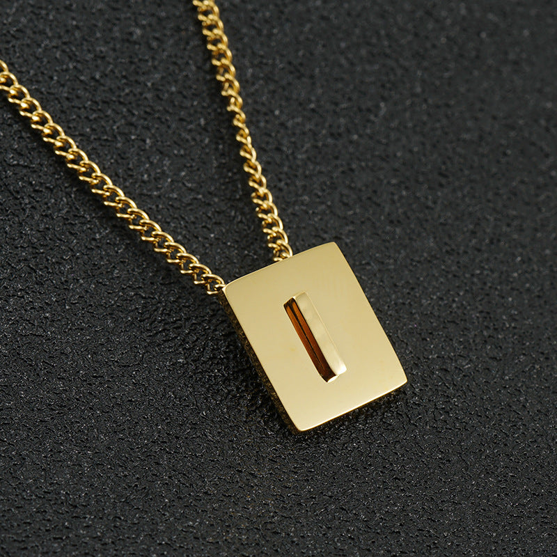 Block Letter Necklace