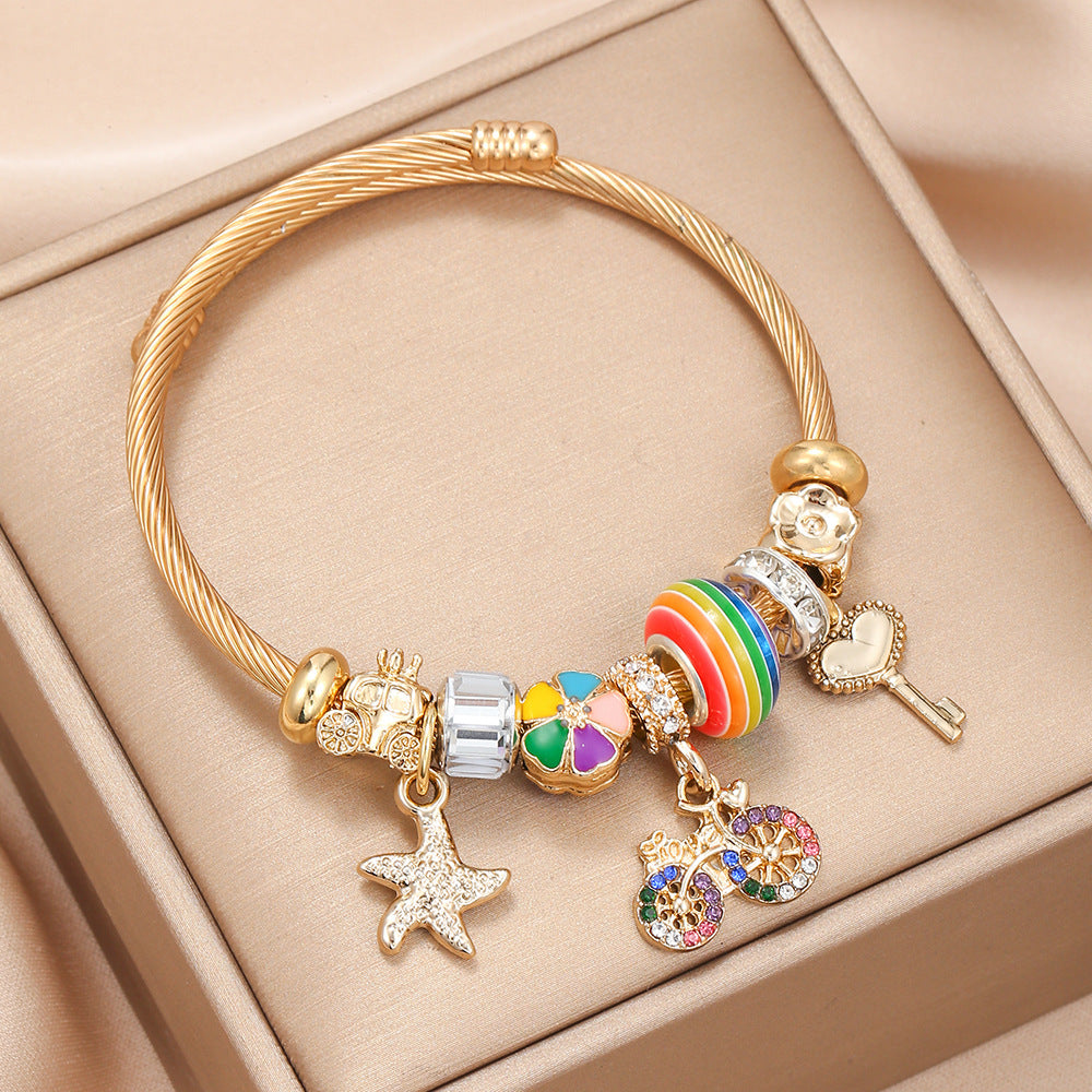 LGBP Colorful bicycle cycling bracelet