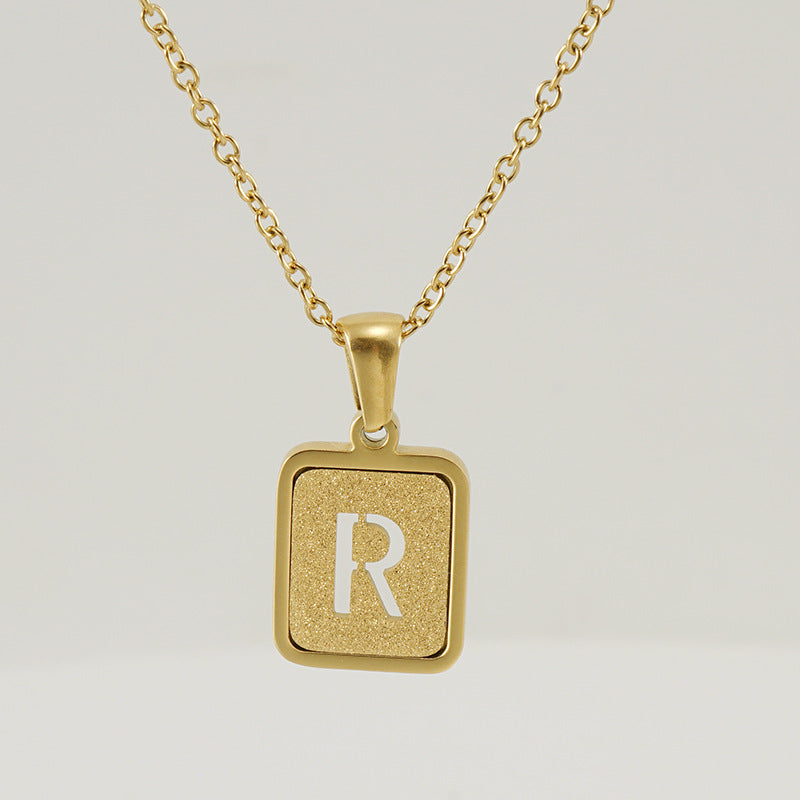 26 English Letter Pendant Necklace