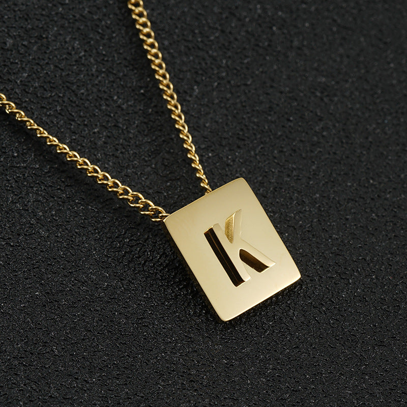 Block Letter Necklace