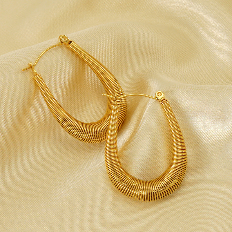 U-shaped Openwork Earring