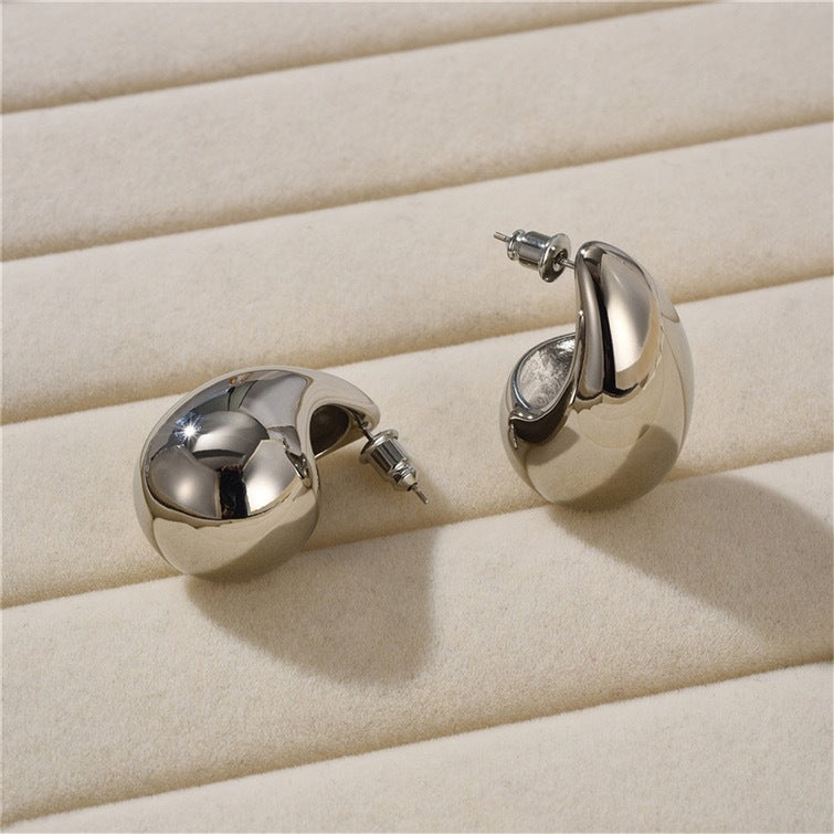 Stainless Steel Water Drop Earring