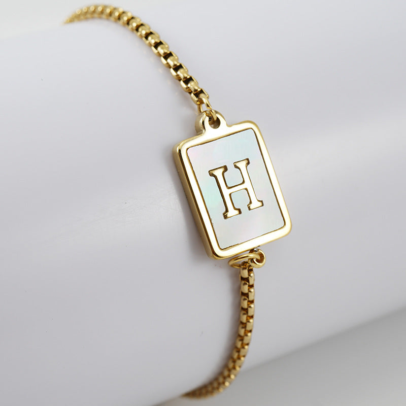 Letter Adjustable Bracelet