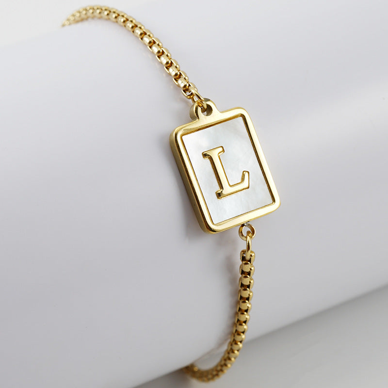 Letter Adjustable Bracelet