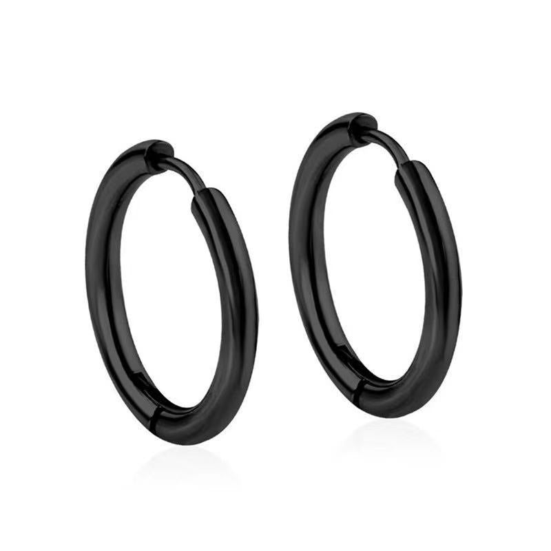 Black Special-shaped Earring