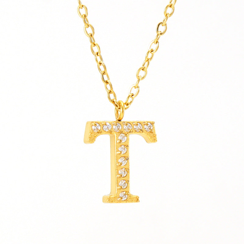 Titanium Letter  Necklace