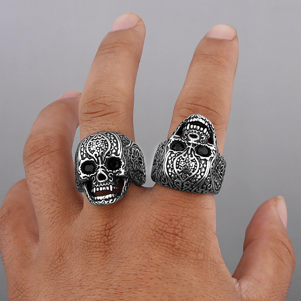 Goth Skull Ring