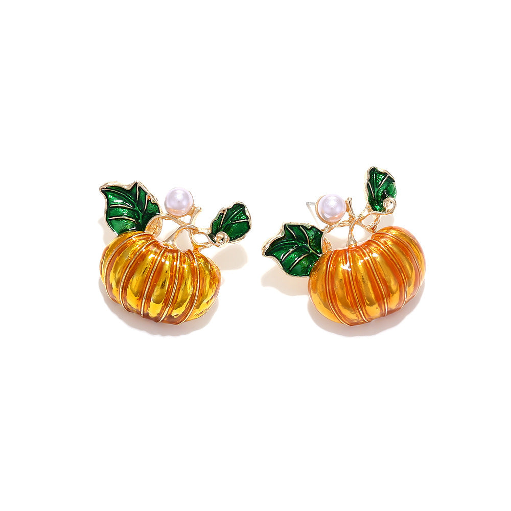 Halloween Pumpkin Earring